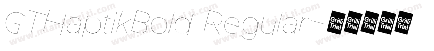 GTHaptikBold Regular字体转换
